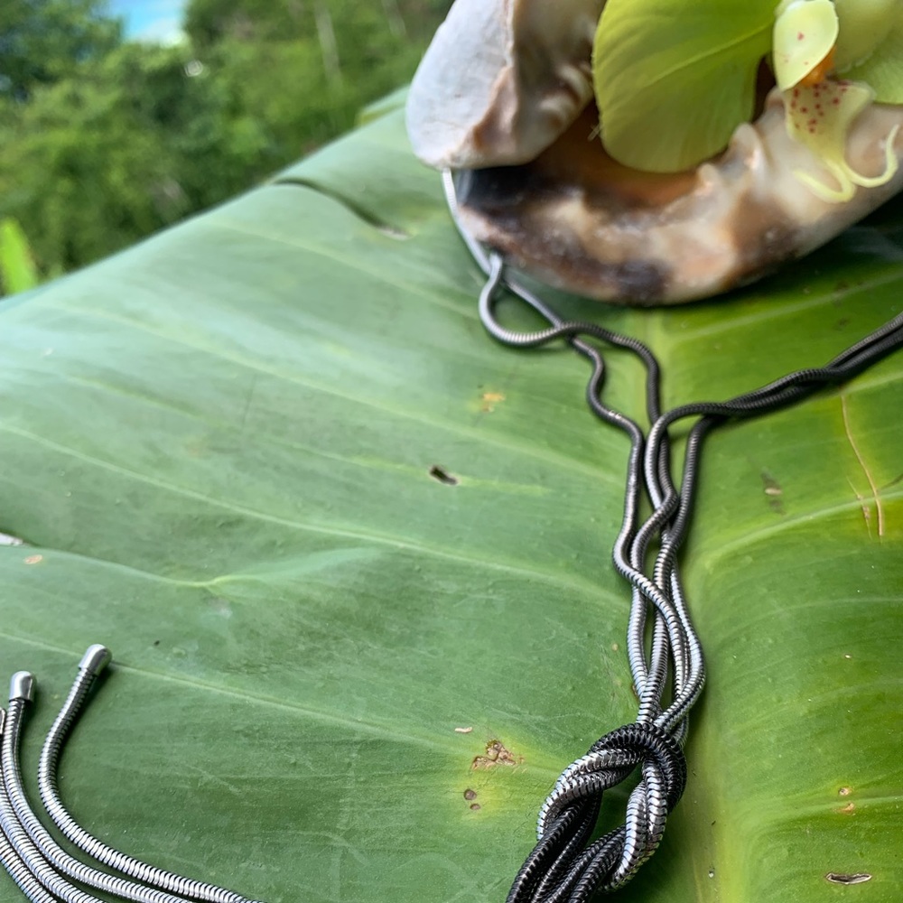 Necklace. 23 inch. Silver Roped Style - Picture 3 of 8